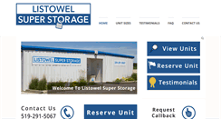 Desktop Screenshot of listowelsuperstorage.com